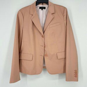 Talbots Blazer Jacket Women's Sz 14 Single Breasted Three Button Lined Pink